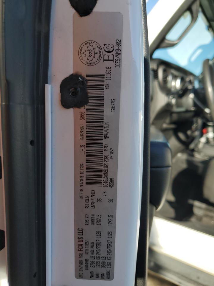 2020 Jeep Wrangler Sport VIN: 1C4GJXAN9LW212301 Lot: 83942835