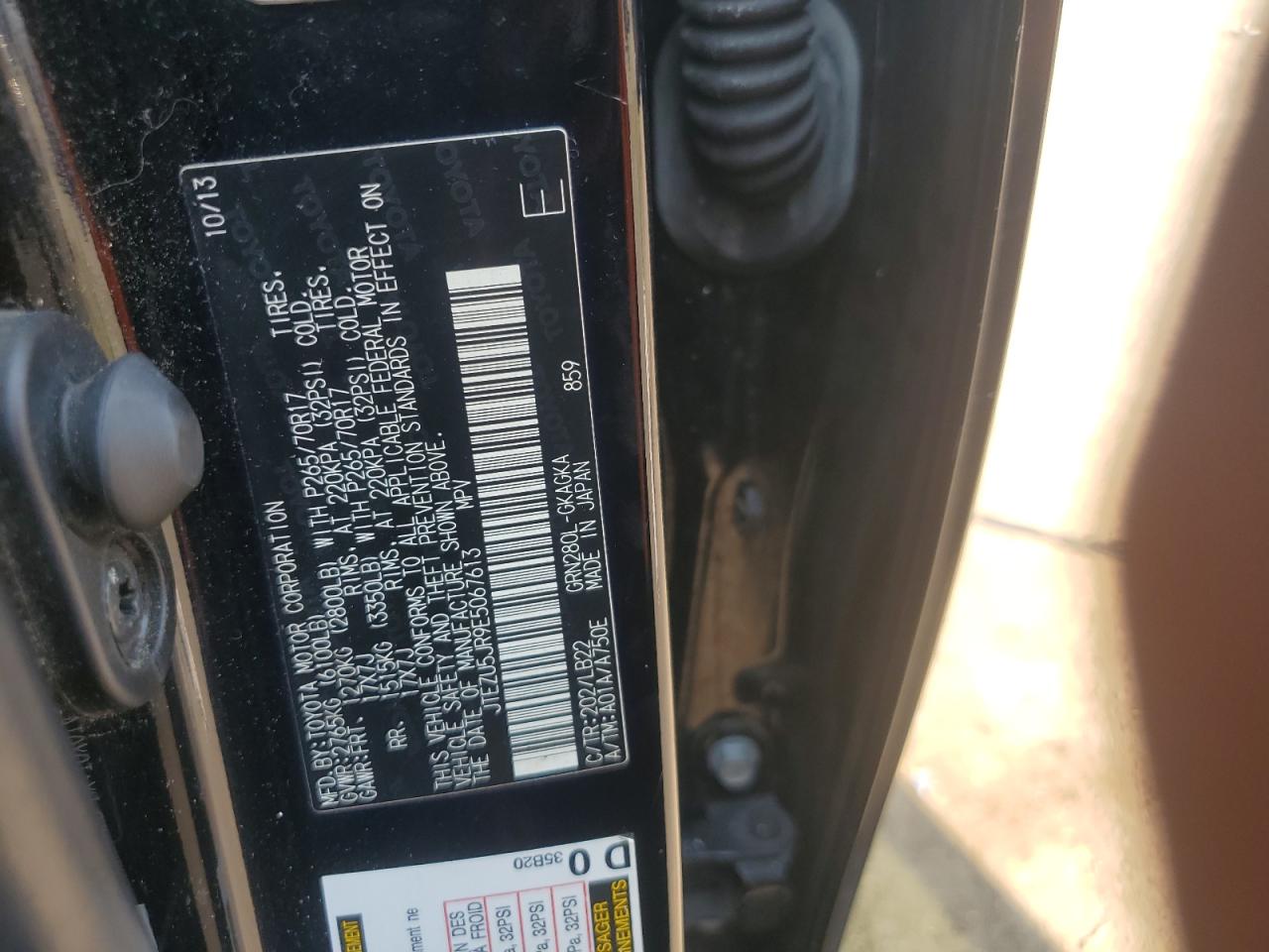 2014 Toyota 4Runner Sr5 VIN: JTEZU5JR9E5067613 Lot: 71284055