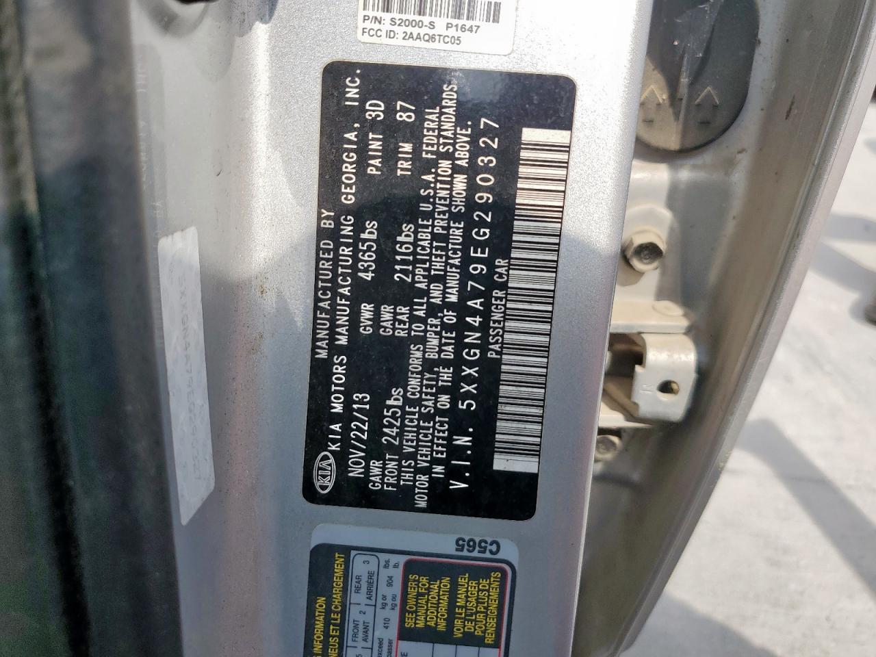 2014 Kia Optima Ex VIN: 5XXGN4A79EG290327 Lot: 71401315