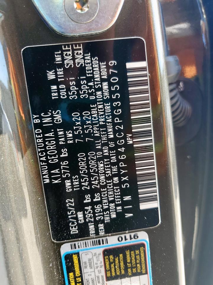 2023 Kia Telluride S VIN: 5XYP64GC2PG355079 Lot: 84708105