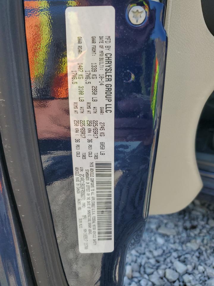 2015 Chrysler Town & Country Touring VIN: 2C4RC1BG9FR596271 Lot: 84725835