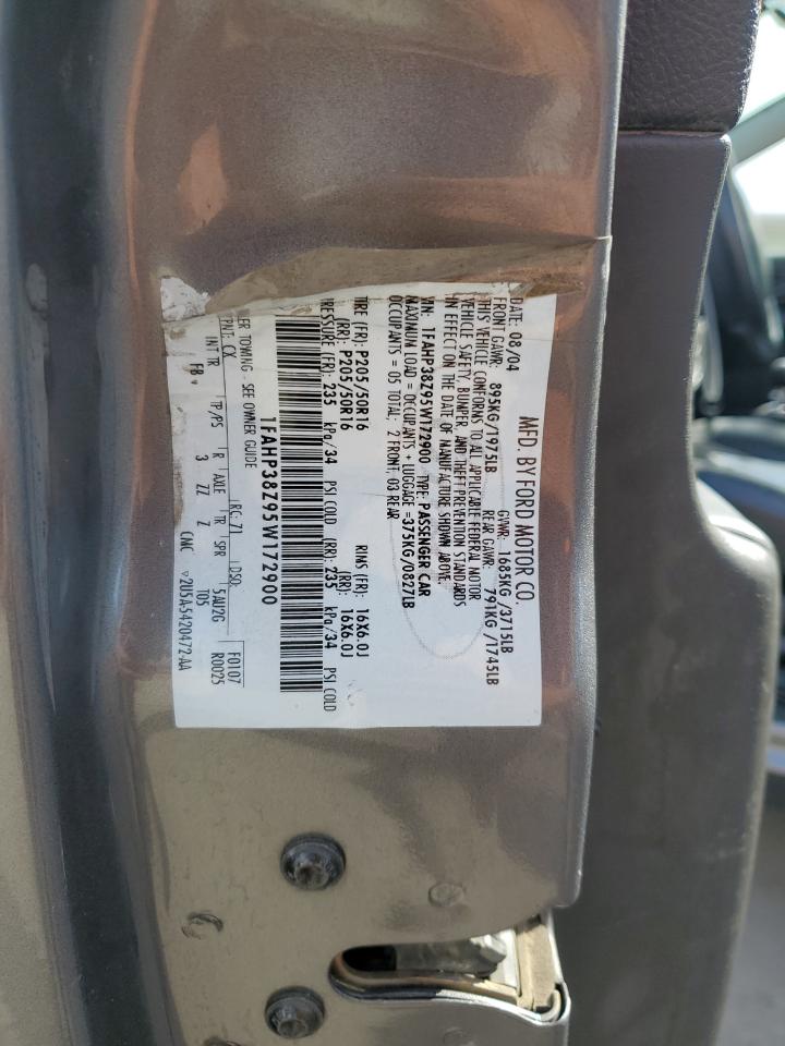 2005 Ford Focus Zx4 St VIN: 1FAHP38Z95W172900 Lot: 81735915