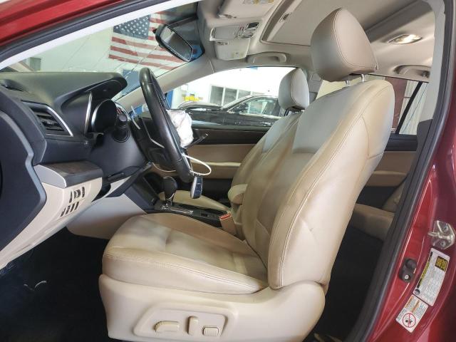  SUBARU OUTBACK 2016 Красный