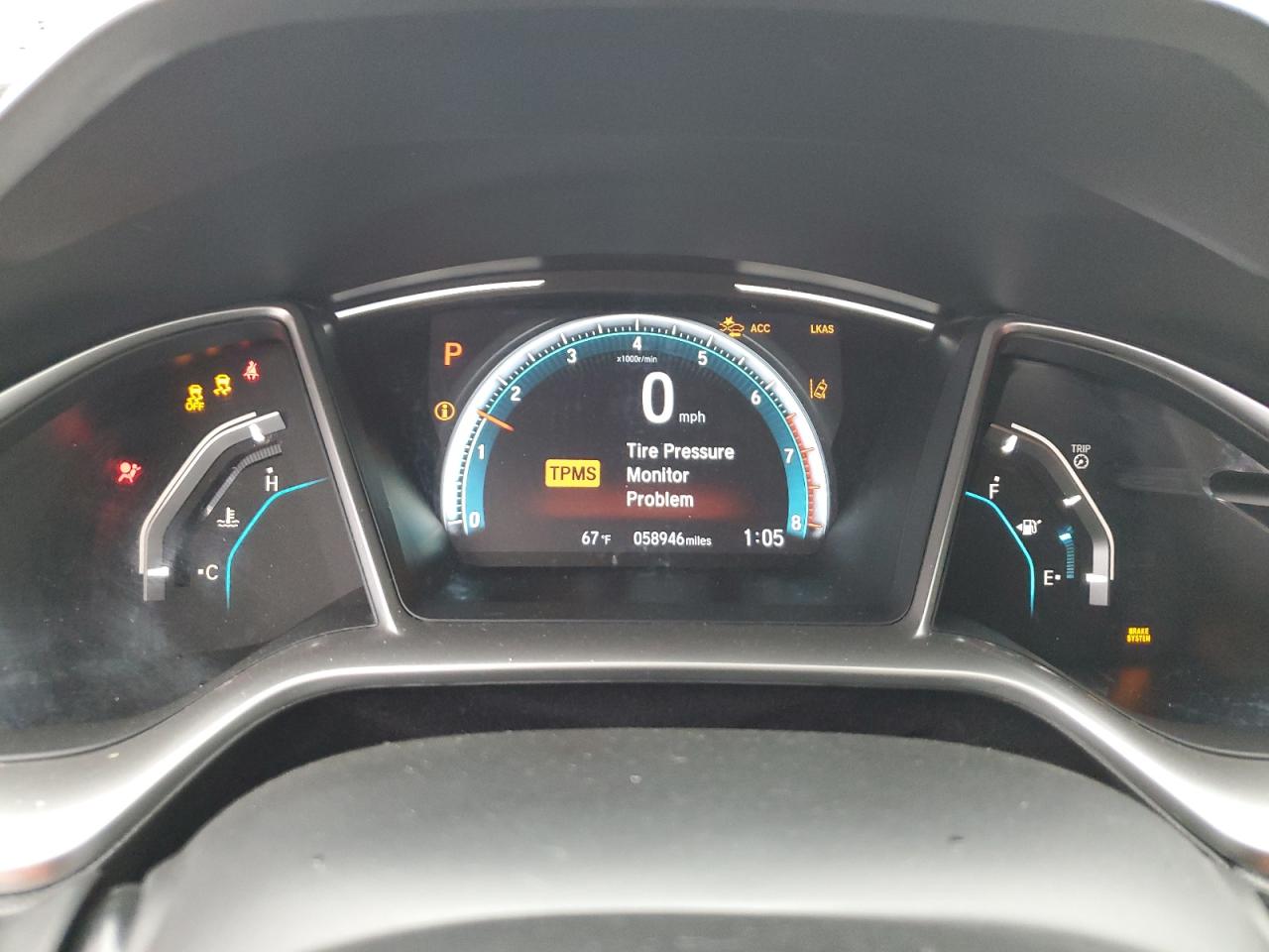 2019 Honda Civic Ex VIN: JHMFC1F32KX011700 Lot: 81350475