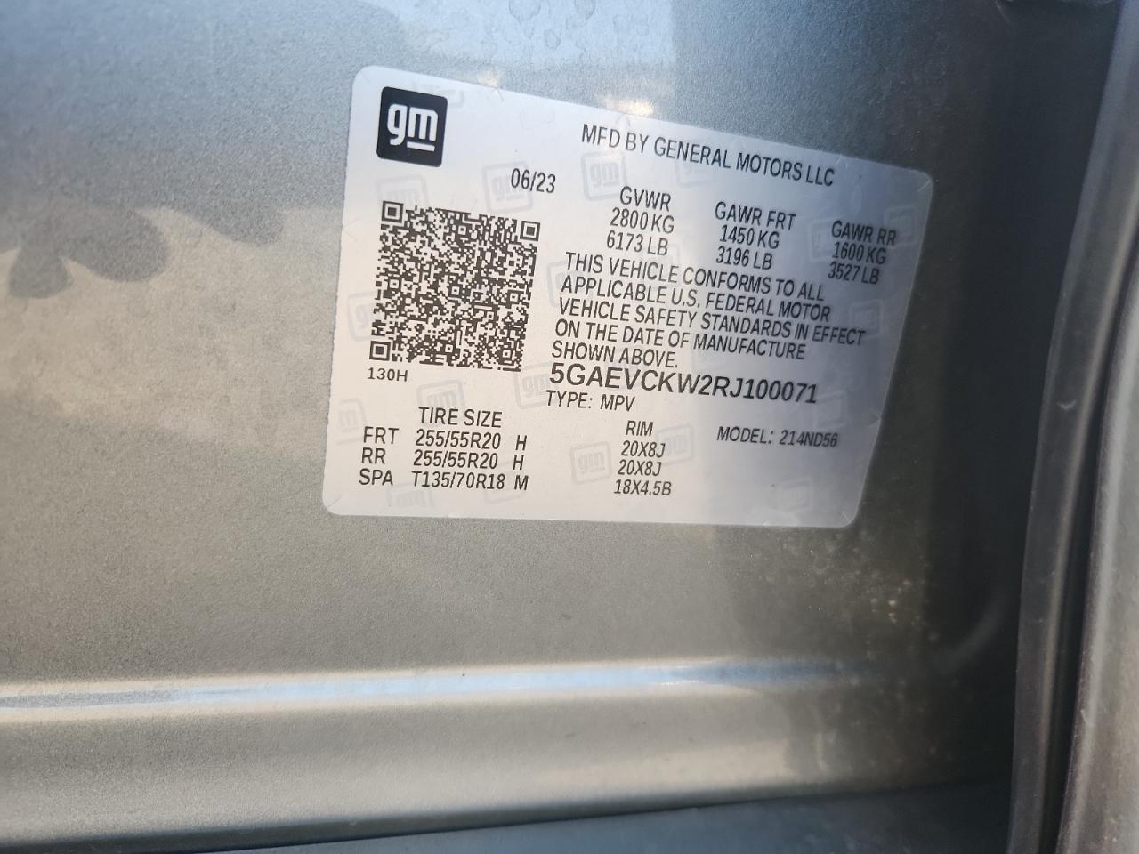 2024 Buick Enclave Avenir VIN: 5GAEVCKW2RJ100071 Lot: 81237485