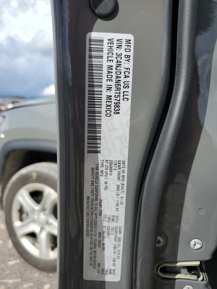 2024 Jeep Compass Sport VIN: 3C4NJDAN6RT579838 Lot: 81823415