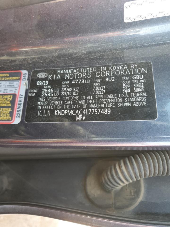 2020 Kia Sportage Lx VIN: KNDPMCAC4L7757489 Lot: 84225495