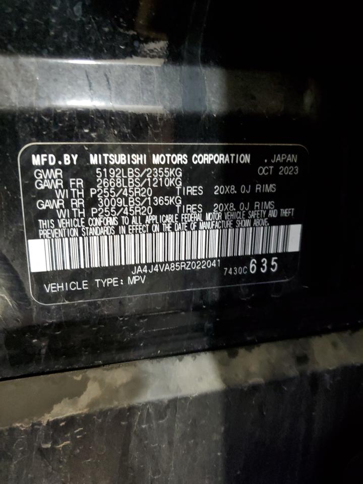 2024 Mitsubishi Outlander Se VIN: JA4J4VA85RZ022041 Lot: 83847735