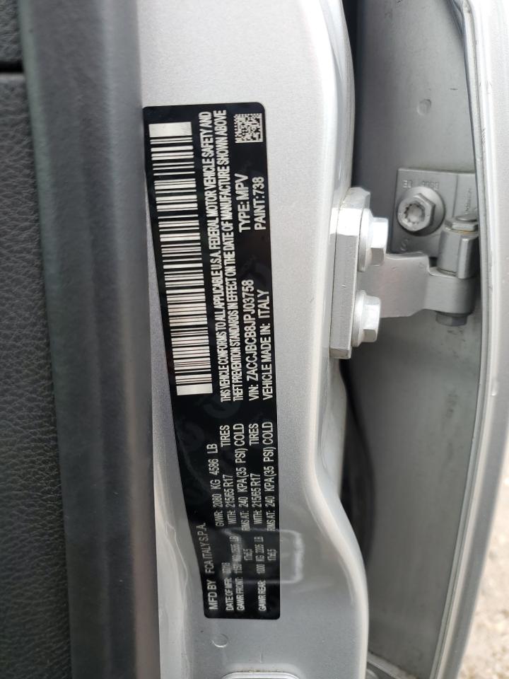 2018 Jeep Renegade Trailhawk VIN: ZACCJBCB8JPJ03758 Lot: 71912335