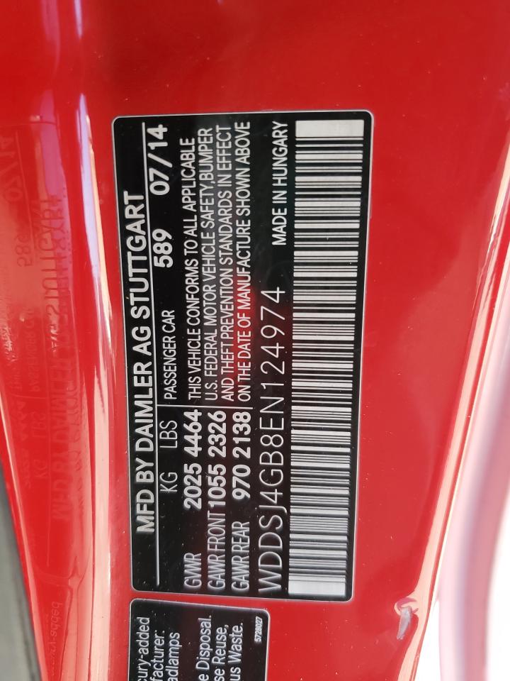 2014 Mercedes-Benz Cla 250 4Matic VIN: WDDSJ4GB8EN124974 Lot: 80333745