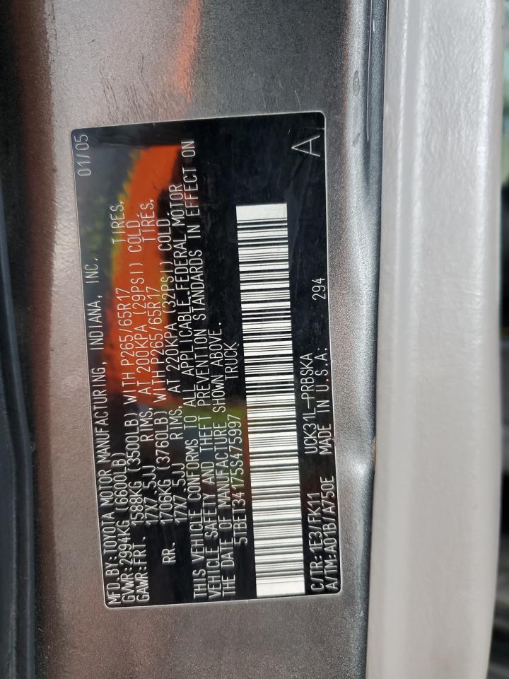 2006 Toyota Tundra Double Cab Sr5 VIN: 5TBET34156S548947 Lot: 81879505