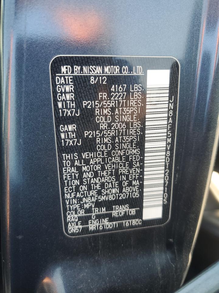 2013 Nissan Juke S VIN: JN8AF5MV8DT207105 Lot: 80570945