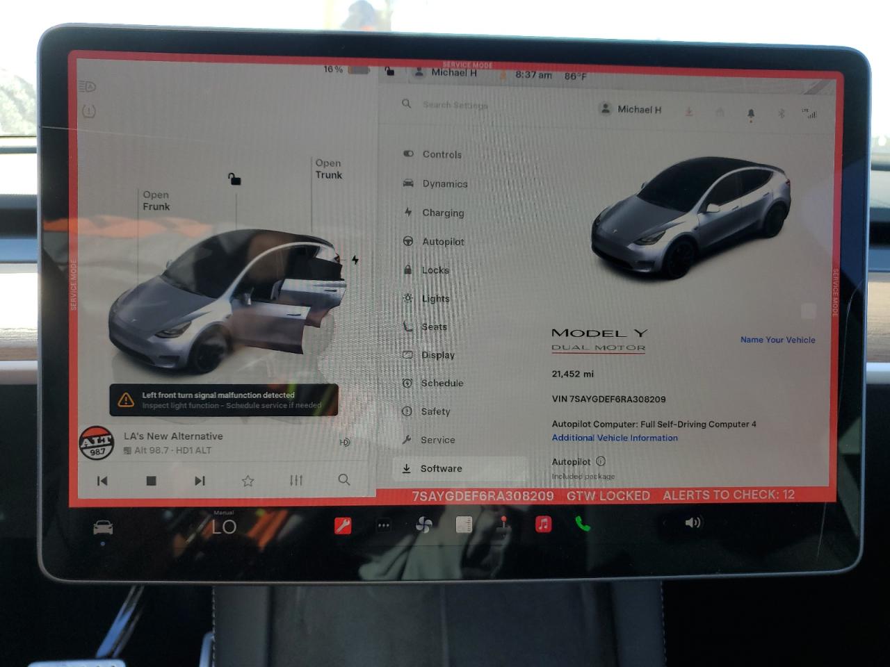 2024 Tesla Model Y VIN: 7SAYGDEF6RA308209 Lot: 71851535