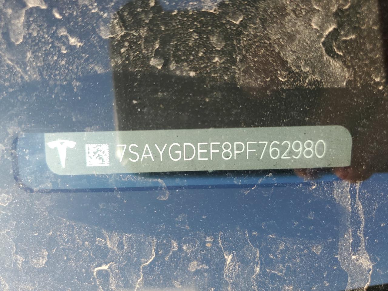 2023 Tesla Model Y VIN: 7SAYGDEF8PF762980 Lot: 80405965