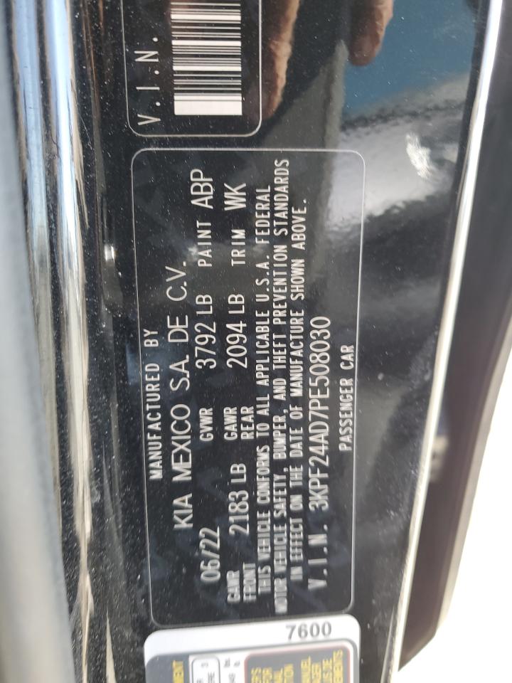 2023 Kia Forte Lx VIN: 3KPF24AD7PE508030 Lot: 84288725