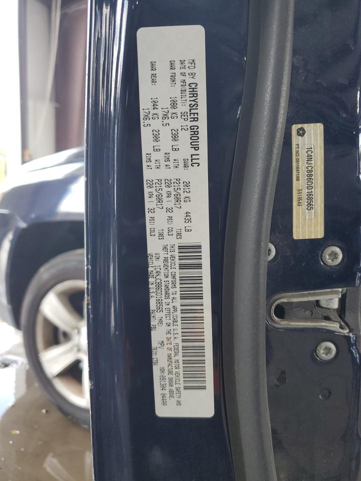 2013 Jeep Compass Sport VIN: 1C4NJCBB6DD168565 Lot: 71080725