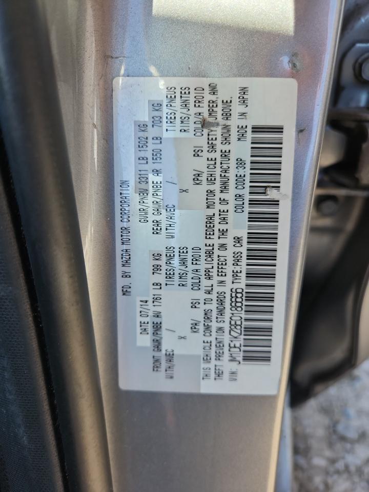 2014 Mazda Mazda2 Sport VIN: JM1DE1KZ8E0186656 Lot: 80216625