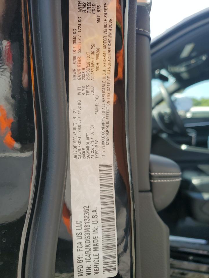 2021 Jeep Grand Cherokee L Overland VIN: 1C4RJKDG3M8132362 Lot: 80304755