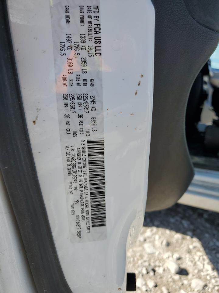 2016 Dodge Grand Caravan Se VIN: 2C4RDGBG7GR176249 Lot: 84381845