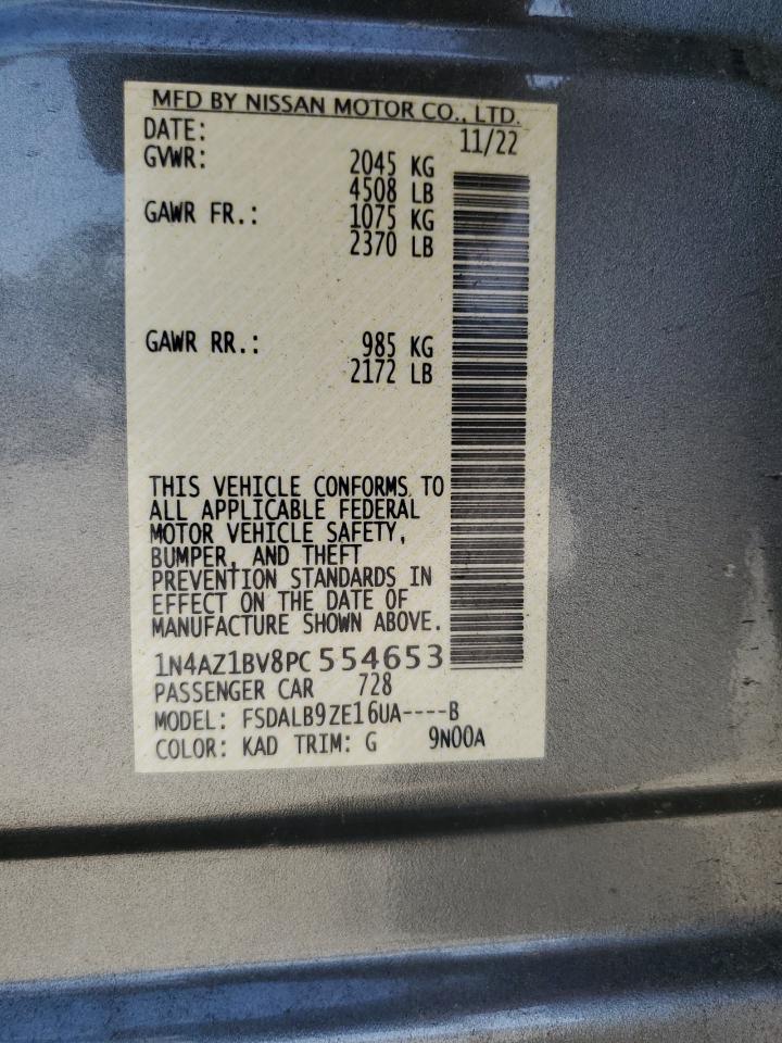 2023 Nissan Leaf S VIN: 1N4AZ1BV8PC554653 Lot: 81603255