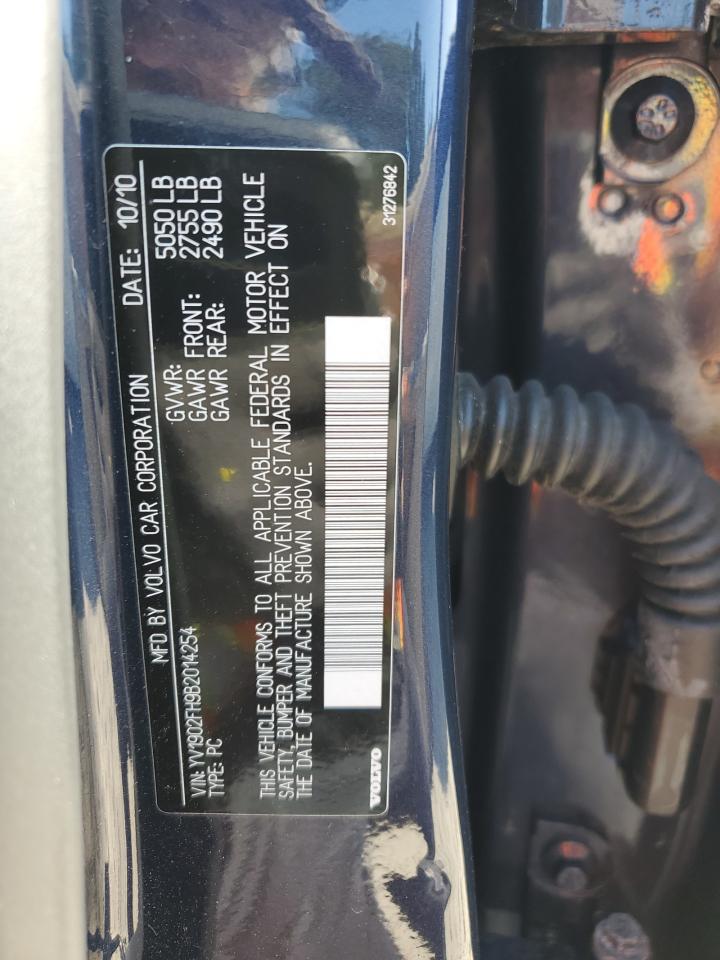 2011 Volvo S60 T6 VIN: YV1902FH9B2014254 Lot: 80700045