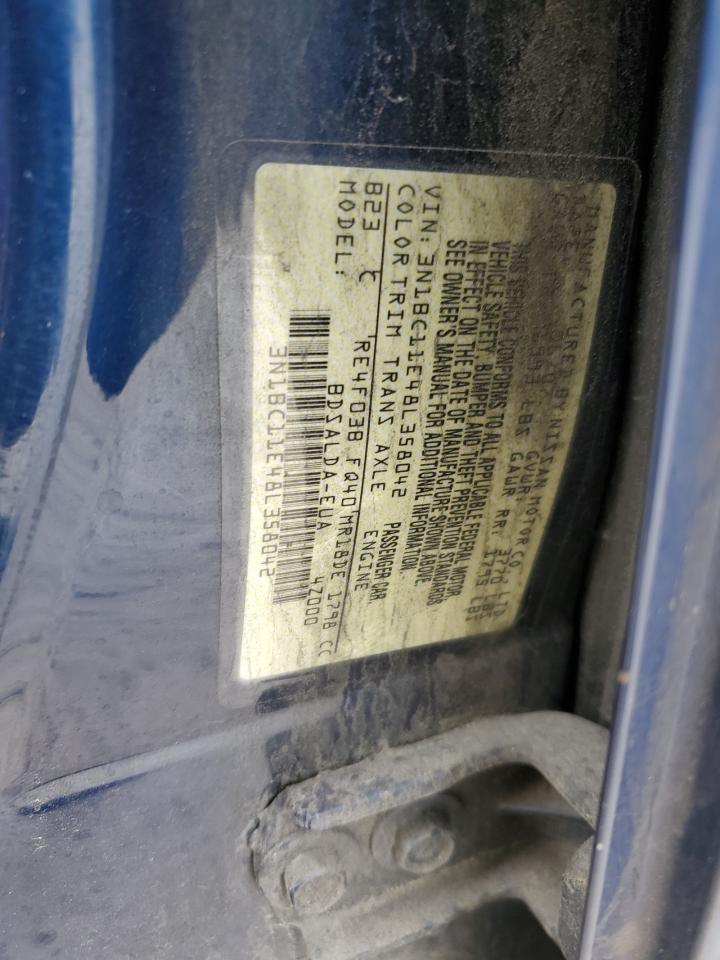 2008 Nissan Versa S VIN: 3N1BC11E48L358042 Lot: 81661825