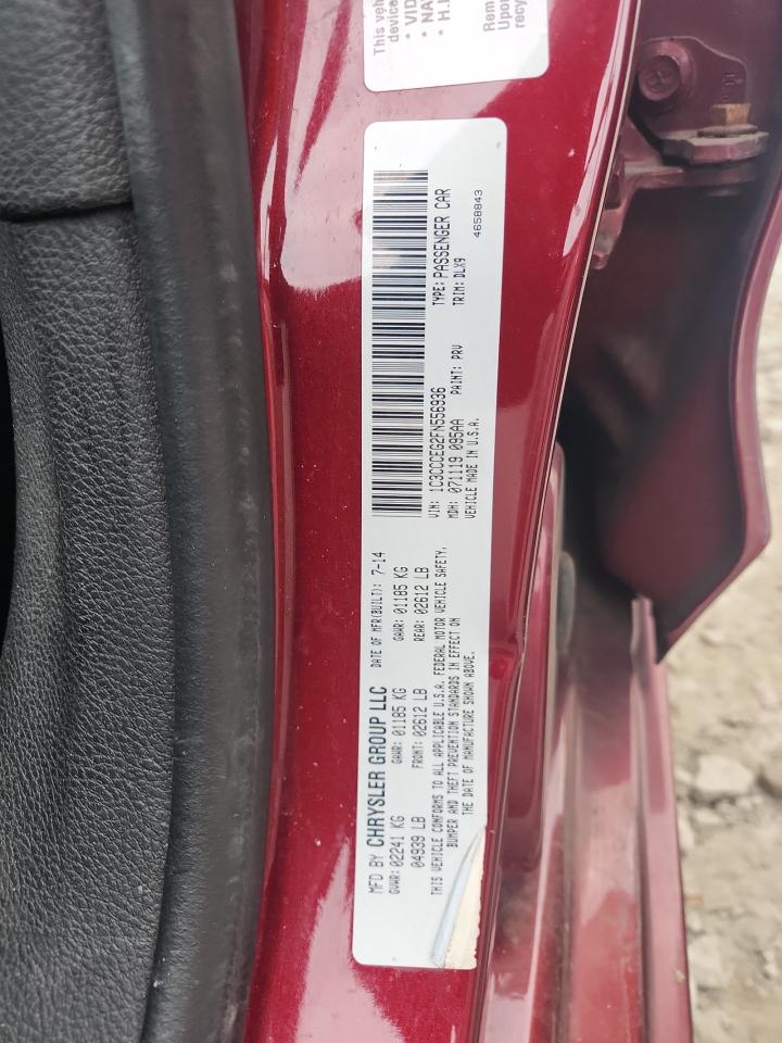 2015 Chrysler 200 C VIN: 1C3CCCEG2FN556936 Lot: 80519805