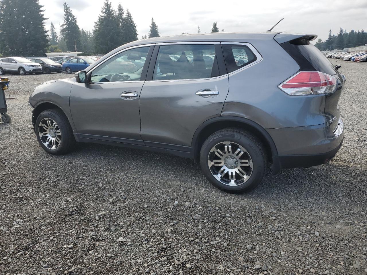 2014 Nissan Rogue S grey null gasoline 5N1AT2MV3EC789310 photo #3