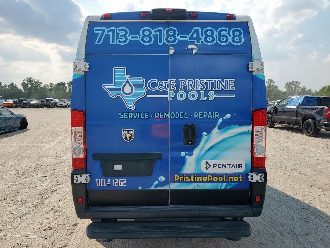 2022 Ram Promaster 2500 2500 High VIN: 3C6LRVCG8NE118537 Lot: 81641755