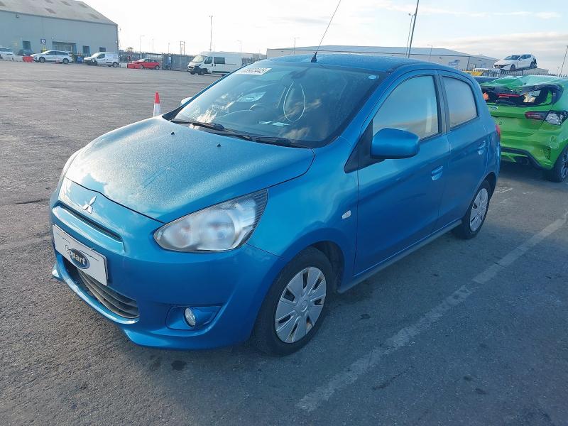 2013 MITSUBISHI MIRAGE 1.2 2 5DR for sale at Copart CHESTER
