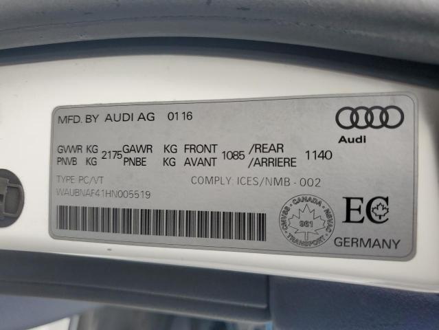 2017 AUDI A4 PROGRESSIV  