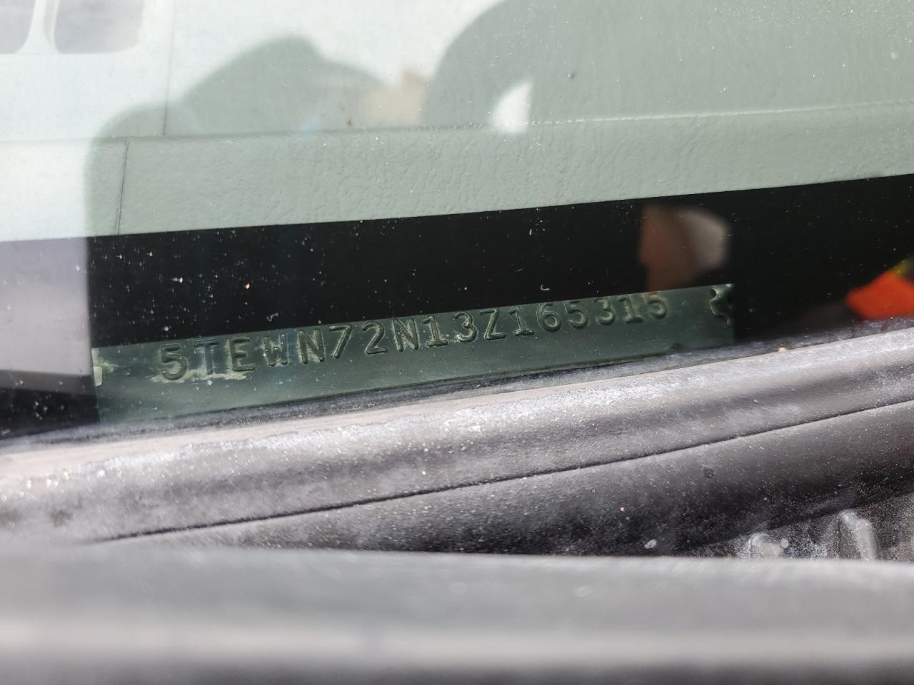 2003 Toyota Tacoma Xtracab VIN: 5TEWN72N13Z165315 Lot: 84297385