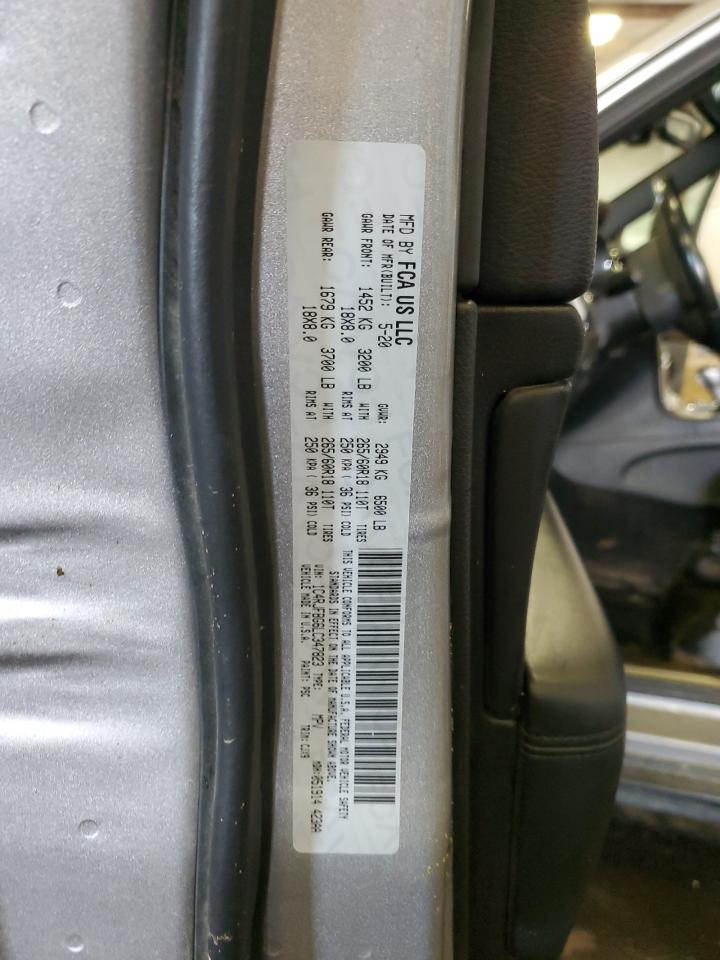 2020 Jeep Grand Cherokee Limited VIN: 1C4RJFBG6LC347823 Lot: 80826355