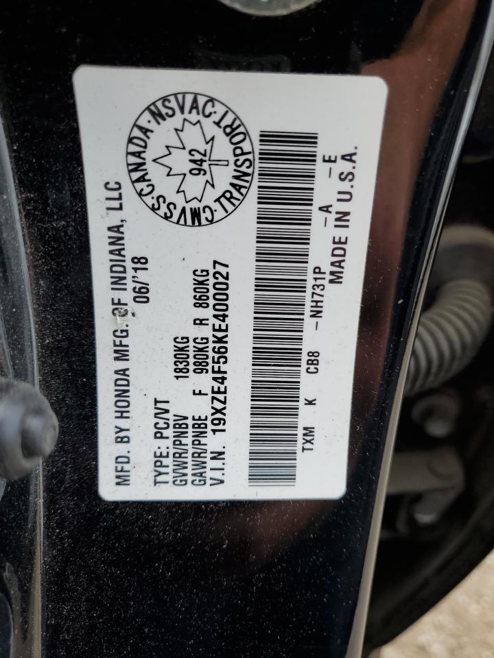 2019 Honda Insight Ex VIN: 19XZE4F56KE400027 Lot: 70517615