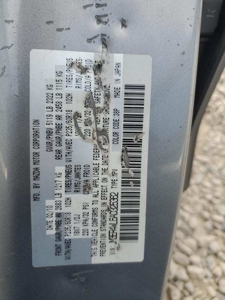 2010 Mazda Cx-7 VIN: JM3ER4WL6A0325362 Lot: 80166615