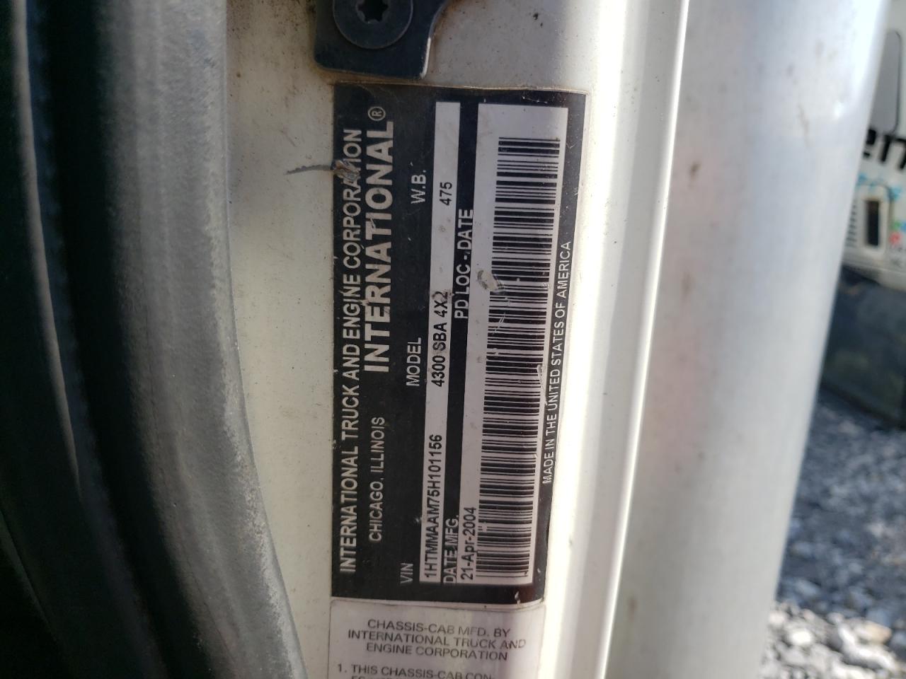 2005 International 4000 4300 - Trucks VIN: 1HTMMAAM75H101156 Lot: 70662605