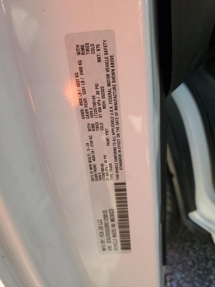 2024 Ram Promaster 2500 2500 High VIN: 3C6LRVDG0RE129813 Lot: 82086255