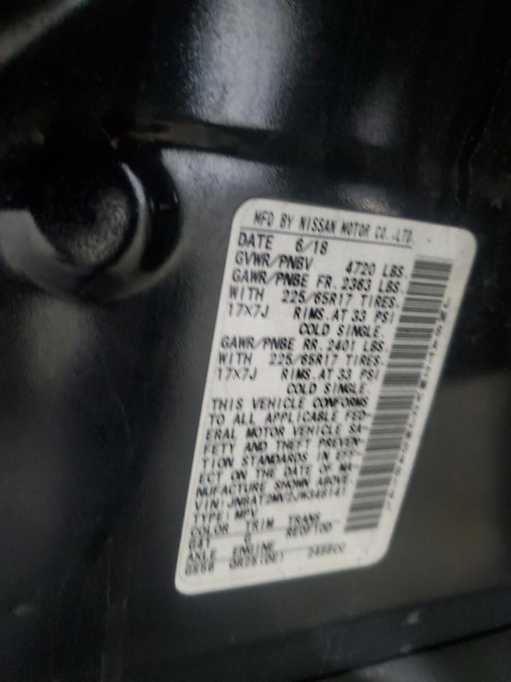 2018 Nissan Rogue S VIN: JN8AT2MV2JW348141 Lot: 84610145