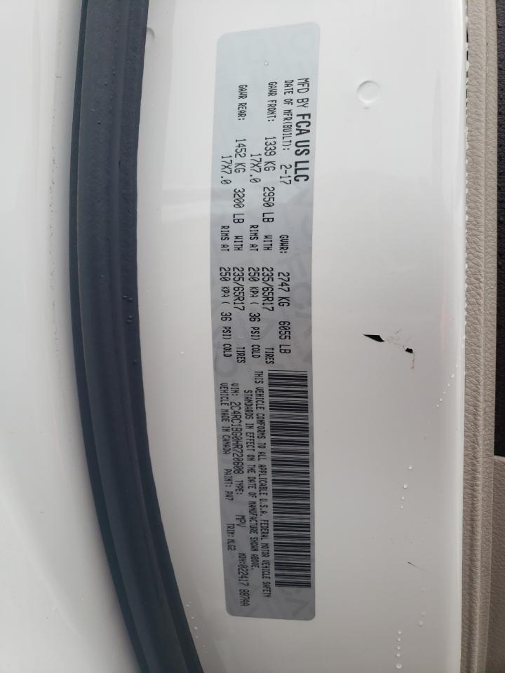 2017 Chrysler Pacifica Touring L VIN: 2C4RC1BG0HR720608 Lot: 81839805