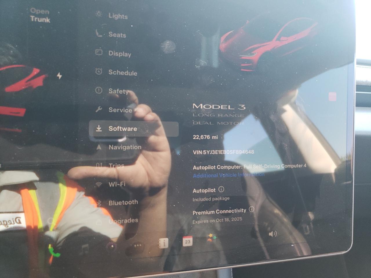 2025 Tesla Model 3 VIN: 5YJ3E1EB0SF894648 Lot: 83828025