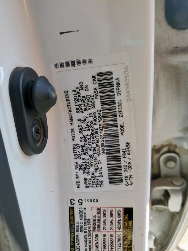 2008 Toyota Corolla Ce VIN: 1NXBR32E78Z976849 Lot: 80630435