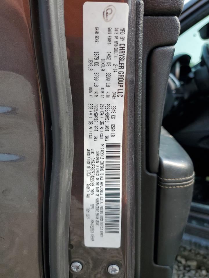 2014 Jeep Grand Cherokee Limited VIN: 1C4RJFBG7EC422709 Lot: 71482425