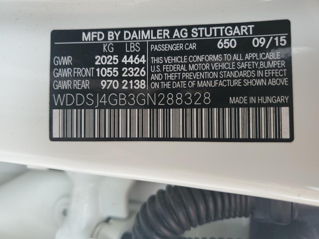 2016 Mercedes-Benz Cla 250 4Matic VIN: WDDSJ4GB3GN288328 Lot: 83784965