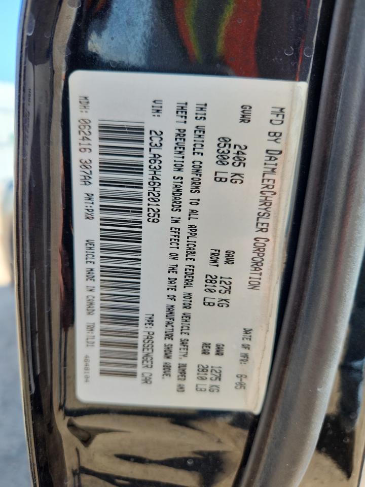 2006 Chrysler 300C VIN: 2C3LA63H46H201259 Lot: 80372055