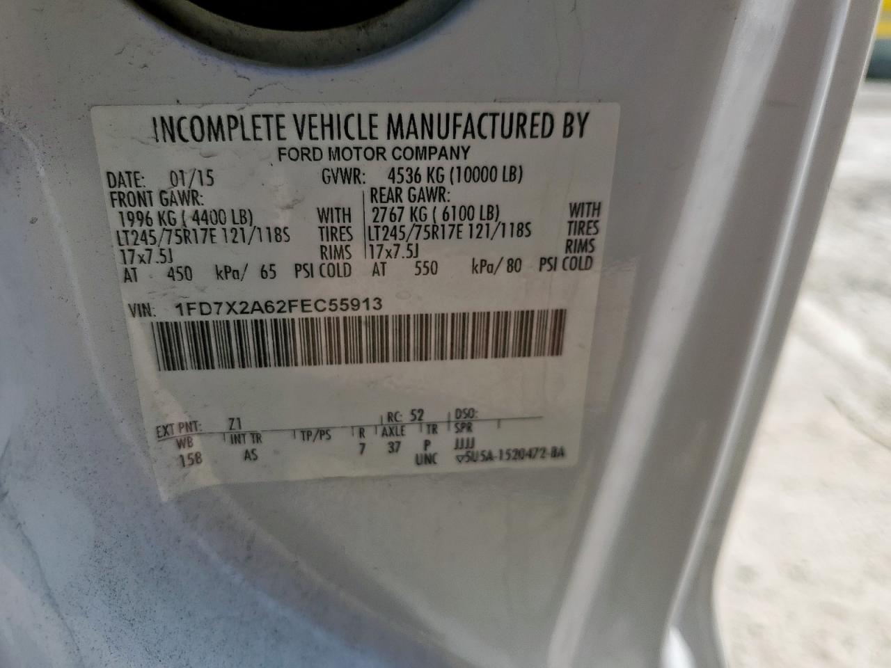 2015 Ford F250 Super Duty VIN: 1FD7X2A62FEC55913 Lot: 81112565