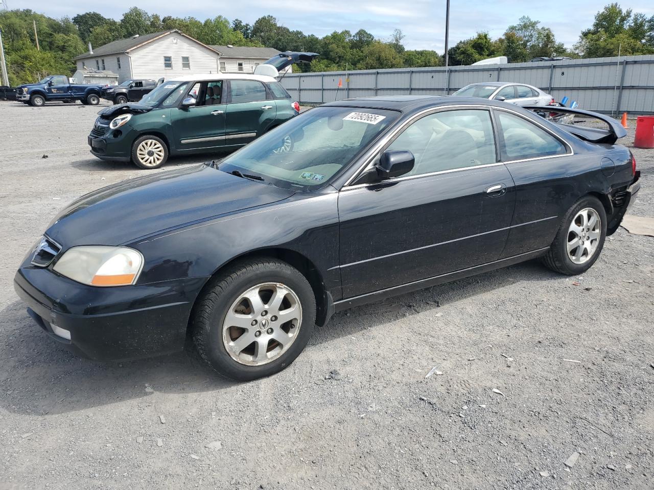 2001 ACURA CL BLACK VIN: 19UYA42411A004269