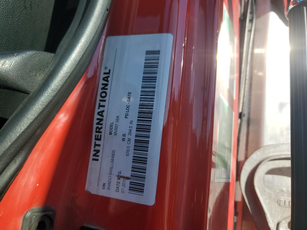 2020 International Mv607 VIN: 3HAEVTAR6LL684805 Lot: 70200165