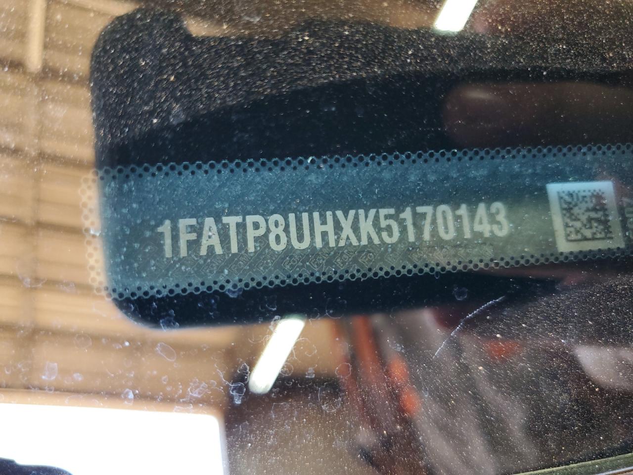 2019 Ford Mustang VIN: 1FATP8UHXK5170143 Lot: 83948115