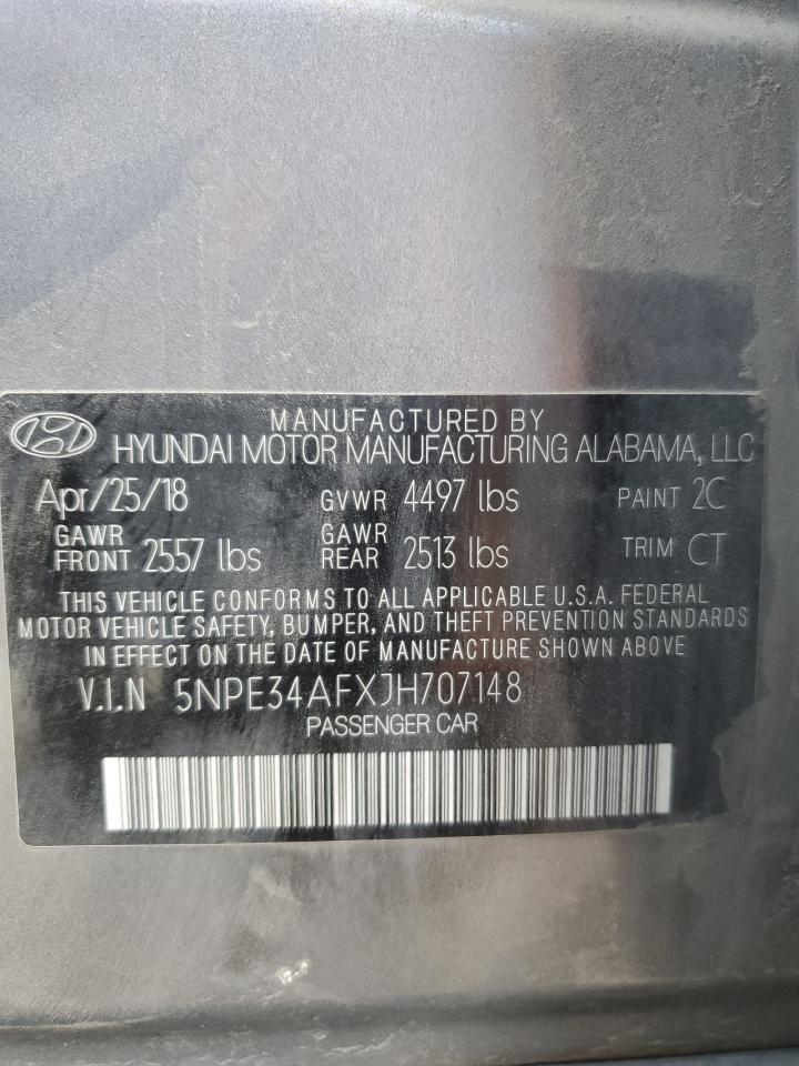 2018 Hyundai Sonata Sport VIN: 5NPE34AFXJH707148 Lot: 81205245