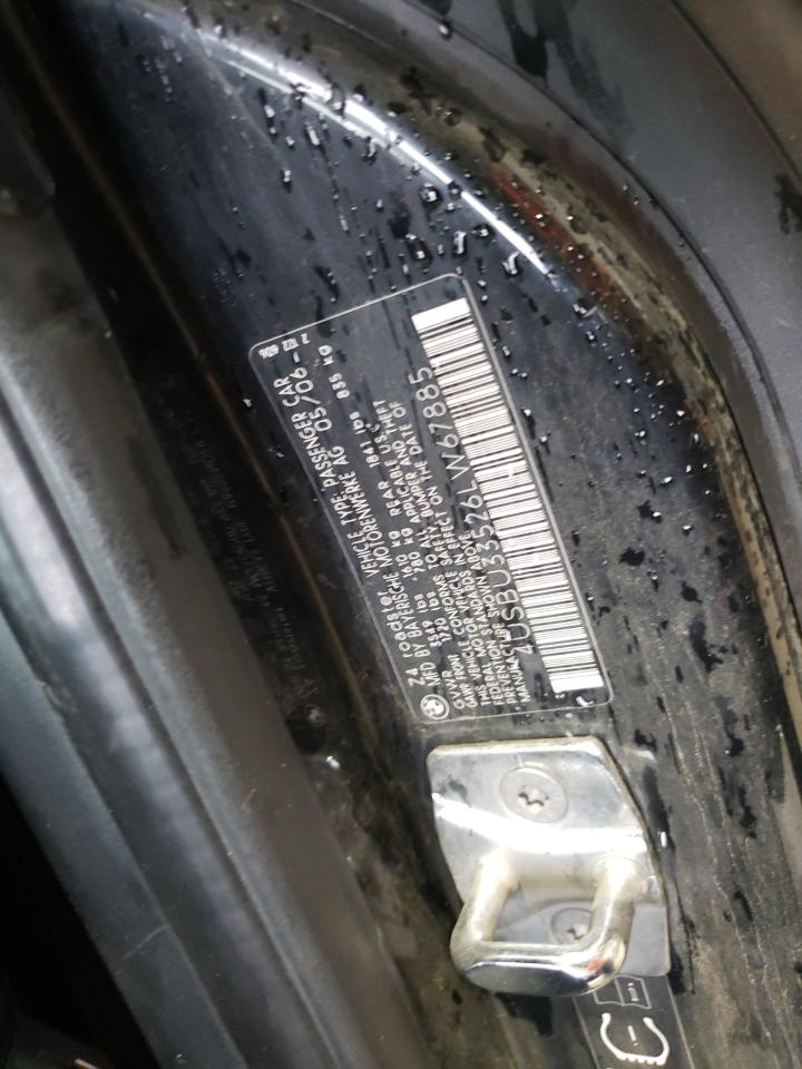 2006 BMW Z4 3.0 VIN: 4USBU33526LW67885 Lot: 82105945